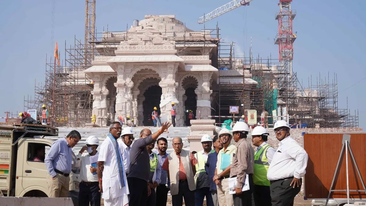 Ayodhya Ram Mandir Chairperson Nripendra Mishra Reviews Progress Of Construction Work Meets L